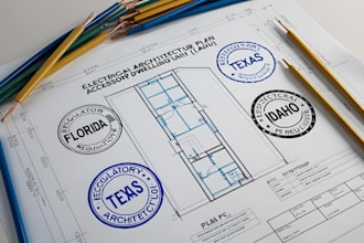 draw electrical architectural plan, adu pe stamp for texas utah vermont
