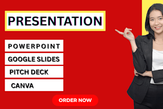 redesign powerpoint, google slides  pitch deck presentations