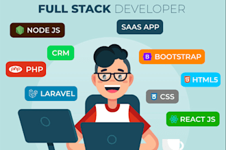develop a custom laravel web app, CRM, admin panel, or dashboard