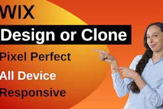 design clone online course brand store portfolio or educational wix landing page
