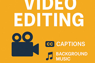 provide professional video editing with captions and music