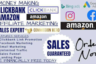 do money making amazon affiliate marketing and clickbank affiliate sales funnel