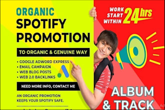 promote to increase your spotify streams and followers with organic promotion