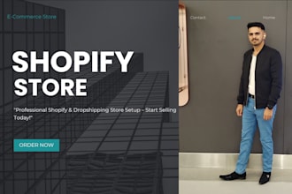 build shopify store design, dropshipping store