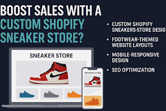 create a high converting shopify sneaker store resell sneaker website