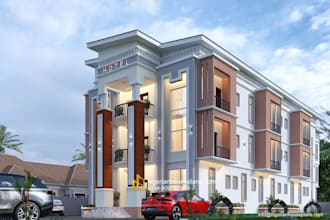 design hotel and restaurant booking websites hotel logo and 3d garden rendering