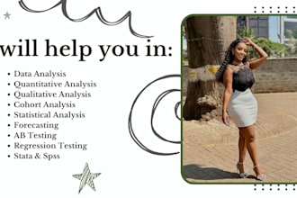 do data entry, data analysis, spss, excel, python, case study analysis