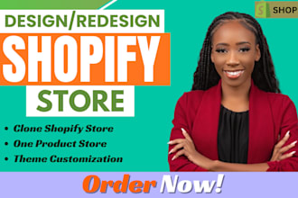 redesign, update, edit, revamp, clone shopify store revamp shopify product page