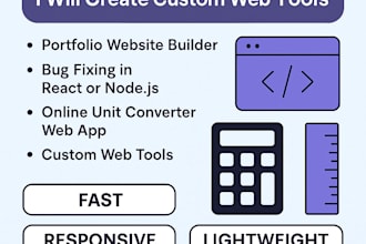 create custom web tools like calculators, converters, or widgets