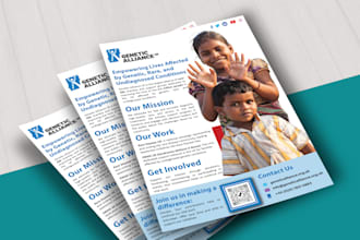 design charity, nonprofit, door hanger, fundraising flyer