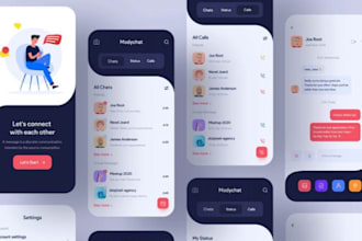 design mobile app UI and landing pages in figma, webflow or worldpress