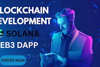 be your blockchain developer web3 dapp smart contract, solana bot