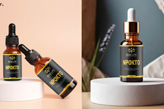 do elegant cosmetic, skincare, cbd oil and label packaging
