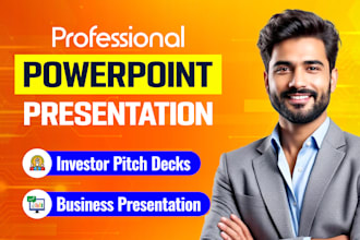 design powerpoint presentation pitch deck for your business