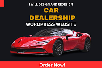 develop a stunning automotive car dealership wordpress website