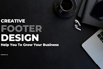 create and design footer designs for your website