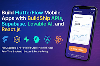 flutterflow mobile app development buildship apis supabase lovable ai react js
