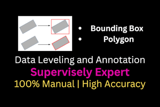 do data leveling and annotation using bounding box and polygon