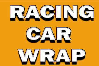 design your car, racing car, drift car, even your dream car wrap designs