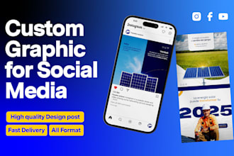 design custom graphics for social media or any digital use