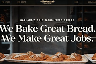 design a restaurant, bakery, or food delivery website