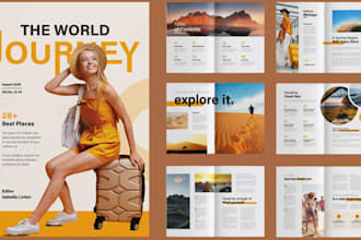 modern magazine design, magazine cover, magazine layout product catalog, booklet