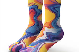 do sublimation all type of unique socks design and patterns