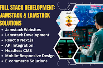 build jamstack lamstack websites, apps, and apis with react, nextjs, gatsby