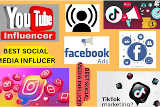 find best instagram, fb, tiktok and youtube, influencer list for influencer