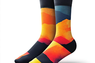 create beautiful socks design