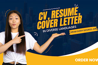be your expert CV resume and cover letter maker