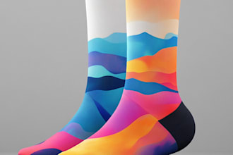 design custom and unique socks design