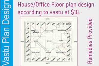 design you a best  floor plan according to vastu