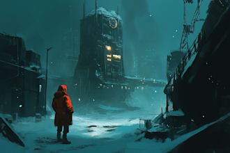 make a concept art, environment or anything