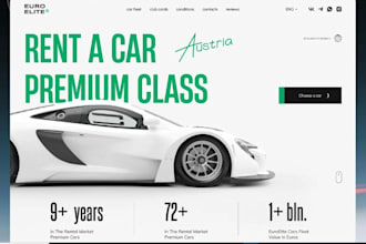 build car rental website taxi or bike rental website car dealership website