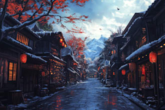 draw environment or background concept art for you