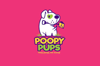 design awesome poppy pups logo