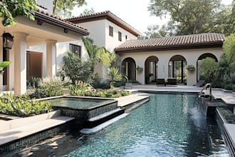 create your garden, backyard, patio realistic landscape