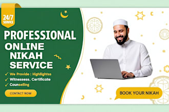 be your certified imam nikah, online nikah for islamic marriage services