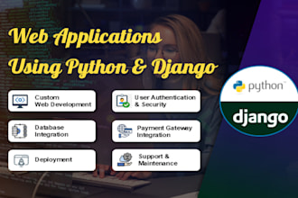 do full stack website development with python and django