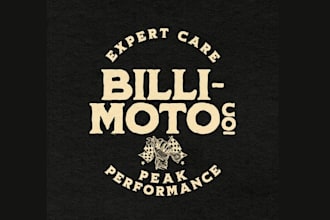 design refined motorcycle repair services logo