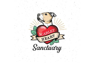 design senior dog sanctuary logo