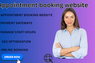 build a professional appointment booking website with online scheduling