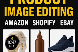 edit amazon, shopify, etsy product photos white background and  resize