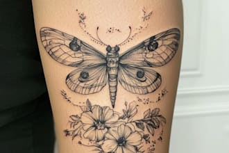 create a traditional style tattoo or illustration for you