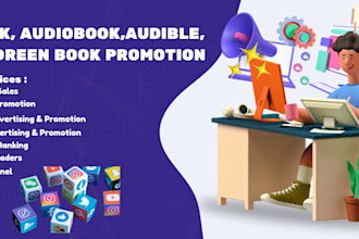 do audiobook promotion booktok ebook marketing amazon ads 3d promo kindle cover