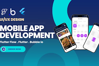 build  flutter app flutterflow app bubble flutter flow app mobile app developer