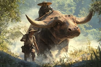 create environment concept art and background illustration