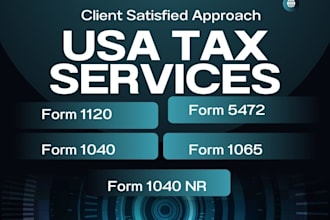 prepare and efile US tax returns 1040, 1120, 1065 and 1120s