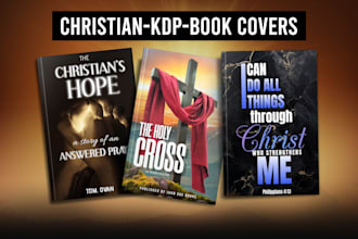 do christian book cover design, religious book cover, amazon kdp cover